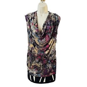 Julie Dillon Dress Size 4 Multicolored Sheath Sleeveless NWT Artsy